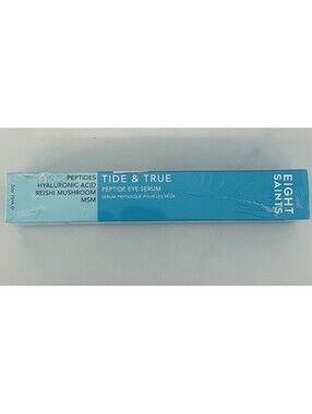 Eight Saints Skincare Tide & True Peptide Eye Serum rollerball 15ml New/Sealed